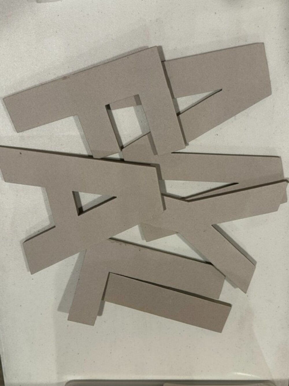 Lot of SIX (6) NEW The Paper Studio 8" Chip Letters-A, F, I, L, M, Y